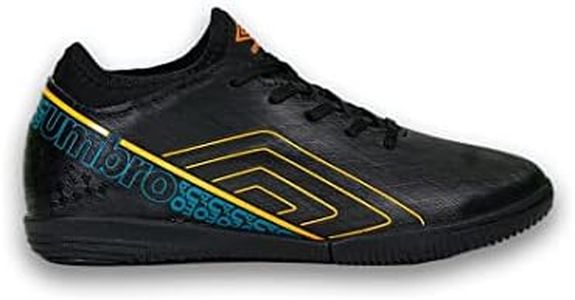 Umbro Spirito Youth Indoor Soccer Shoes, Black, 6 Big Kid