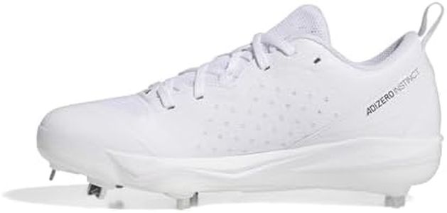 adidas Women's Adizero Instinct Softball Sneaker, White/Black/White, 8