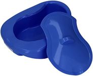 Care Bed Pan, Urinal Bed Pan, Slipper Bed Pan with Lid, Durable for Older Bedridden Adults (Dark Blue) Daily Care for Pregnant Women