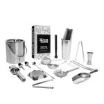 Bar Box 24-Piece Bartending Kit with Ice Bucket – Complete Cocktail Shaker Set with Mixer Tools & Drink Accessories –Gift for Men, Whiskey Lovers, Dad, Couples – Birthday, Wedding, Anniversary