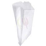 Grease Resistant - Dry Waxed White Flat Sandwich Bags (1000Pcs/Pack), Ideal For Cookies, Danishes ans Knishes (6 x 0,75 x 6,75)