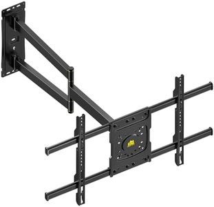 FORGING MOUNT Long Arm Full Motion Wall Mount for Most 32-70" TVs ，TV Bracket with 83.8cm Extension Arm Swivel and Tilt TV Wall Mount, Holds up to 45KG, Max VESA 600x400mm,Including Level,Velcro Tie