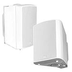 OSD Audio AP640 White Weather Resistant Indoor/Outdoor Patio Speaker, Pair (White)