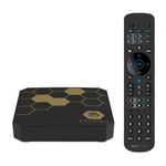 BuzzTV Classic Anniversary Edition 4K Media Device with 4GB RAM, 64GB Storage, BT-350 Voice Remote, Dual Antennas, Gigabit LAN, USB-C Port, and Wi-Fi 6