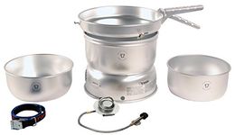 Trangia Unisex Trangia 27-1 Gb Stove Alloy Pans With Gas Burner Cooking System, Silver, Size 27 - 1 UK