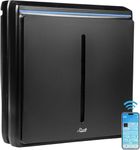 Rabbit Air A3 SPA-1000N Ultra Quiet HEPA Air Purifier, 6 stage filtration, Wall Mountable, For Large Rooms, Removes Airborne Allergens, Smoke, Dust, Mold, & VOCs (Black, Pet Allergy Filter)