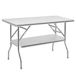 Hally Stainless Steel Folding Table