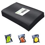 CANLENPK 8x12Inch/20x30cm Black Back and Clear Front Vacuum Sealer Bags,Precut Food Storage Bag,Seal Meal Snack Fruit Nut,Boil Steam Heat Freeze,Vacuum Sealable Bags(100PCS,Black Back)