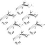 Naisfei 6 Pcs Stage Lighting Clamps, Stage Light Clamp Heavy Duty Prevent Slip Cast Aluminum Stage Lamp Hook Kit for Spotlight Moving Head Light,DJ Lighting Truss