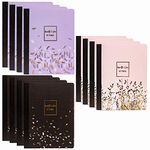 Pukka Pad, 12-Pack Composition Notebook 70 Premium 80 GSM Ruled Sheets, Multi-Color