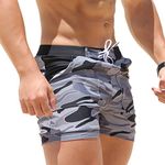 Taddlee Swimwear Men Basic Long Swimming Trunk Surf Camo Shorts Swimsuits Pocket