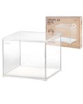 Rolife Dust Cover for Miniature House Building Sets, Stackable Acrylic Display Case with Door Dustproof Prevention (10.6x8.6x8.5inch)