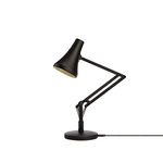 ANGLEPOISE 90 Mini Mini Desk Lamp, Carbon Black, LED Low Energy Dimming Bulb, USB Power Cable, Aluminium Shade and Arms, Anodised Satin Finish, Chrome Plated Fittings, Ideal for Small Spaces