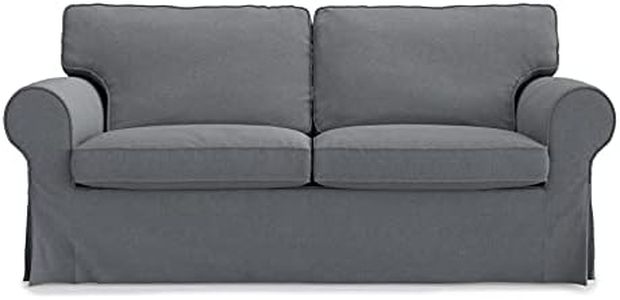 SC Replace Sofa Cover for Ektorp Sleeper, Ektorp Sofa Bed Slipcover-Dark Grey