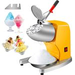 VEVOR Electric Ice Shaver Crusher, 210LBS/H Snow Cone Maker Machine w/Dual Stainless Steel Blades, 300W 1450 RPM Shaved Ice Machine w/Ice Plate & Additional Blade, for Home and Commercial Use, 110V