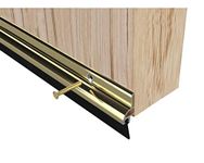 Stormguard Rubber Bottom Of Door Draught Excluder Seal (838mm, Gold)