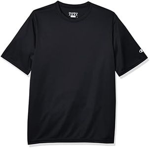 Champion Men's Short Sleeve Double Dry Performance T-Shirt, Black, Small