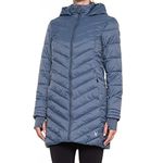 Spyder Women's Boundless Long Puffer Coat, Dark Cloud Medium