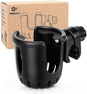 Universal Cup Holder Stroller Drink Holder for Bikes, Trolleys or Walkers, Fits Most Cups