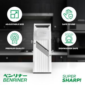Benriner Mandoline Slicer, 6.4cm Blade – White