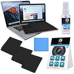 Camkix Microfiber Cover Cloth Cleaning Set - Compatible with 13” MacBook Air Retina, MacBook Pro - 4X Keyboard Liner, 1x Double Sided Cloth, 1x Lens Cleaning Paper Tissue Booklet, 1x Cleaning Spray