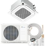 Senville 12000 BTU Ceiling Cassette Mini Split AC Heat Pump, 12000 BTU, 208/230V, Inverter