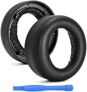 Remplacement Coussinets d'oreille pour Sony Playstation 5 3D Pulse Wireless PS5 Casque par MMOBIEL – Protein PU Coussinet Casque – Coussinets de Rechange - Noir