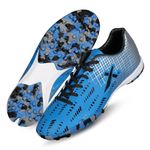 Vector X Royale + Turf Shoe for Men with Synthetic Leather Lightweight Insole Provides More Comfort, Cushioning and Grip EVA Phylon/Rubber Sole (Blue-Black, Size-9)