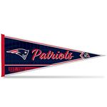 Rico Industries NFL Football New England Patriots Classic 12" x 30" Felt Wall Décor Pennant - Great for Home/Bed Room/Man Cave Décor