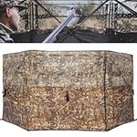 XProudeer Hunting Blind See Through Ground Blinds,Removable Portable Deer Panel Blinds,Hunting Blinds Ground for Deer Duck Turkey Hunting