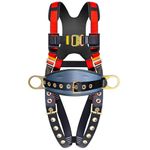 DIJJIG safety harness fall protection harness roofing harness construction harness construction harness fall protection safety harness lanyard arnes de seguridad para construccion OSHA/ANSI Compliant