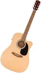 Fender FA-25CE Dreadnought Acoustic Electric Guitar, Beginner Guitar, with 2-Year Warranty, Includes Built-in Tuner and On-Board Volume and Tone Controls, Comes with Free Lessons, Natural