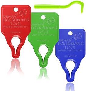 Tick Remover Tool Portable with Tick Removal Tweezers Suitable for Pet and Humans, Safe and Reliable, Quick Highly Effective, Pain-Free, Essential Tick Remover Key Tools for Outdoor Activities-3 Pack