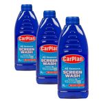CarPlan All Seasons Ready Mixed Screen Wash, 1 Litre (Pack of 3)