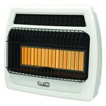 Dyna Glo, 30K BTU LP Infrared Vent Free T-Stat Wall Heater, Heat Output 30000 Btu/hour, Heating Capability 1000 ft², Fuel Type Propane, Model# IRSS30LPT-2P