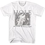 American Classics Hole Music T Shirt Celebrity Skin Album Cover Adult White Short Sleeve T Shirts Vintage Style Graphic Tee, White, Large