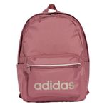 adidas Women's Linear Essentials Backpack, Preloved Crimson/Champagne Met. / White, One Size