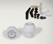 RD Moto Crash Frame Sliders Protectors With Full Mounting Kit White Compatible For Kawasaki Z800 2013-2014