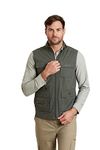 Mountain Warehouse Trek II Mens Gilet - Lightweight Body Warmer, Fast Drying Vest, Shrink & Fade Resistant, Many Pockets Gilet Jacket - For Spring, summer, Travelling Khaki L