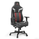 EUREKA ERGONOMIC Gaming Chair, Computer Gamer Chair with Lumbar Support, High Back Office Chair 4.7in Seat Thicker Cushion, Official Blast Competition Chair Python II, Ergonomic Chair(Red)