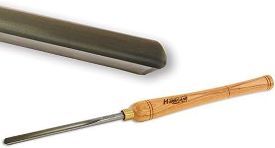 Hurricane Turning Tools, HTT-101, High Speed Steel, 1/2" Bowl Gouge (3/8" Flute) for Woodturning