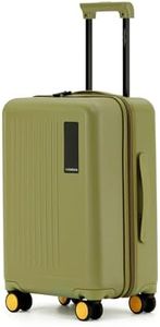 MOKOBARA The Transit Luggage Poly-Carbonate Hard Sided 8 Silent Ninja Wheels for Travelling (So Matcha, Cabin)