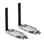 GR Deals 50M Wireless HDMI Video Audio Transmitter Receiver Extender Display Adapter Dongle for TV Box Wireless HDMI Transmitter and Receiver, 350FT Long Range 2.4G/5G 1080P ABS (Silver).
