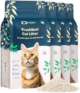 PETORITY FreshNest Tofu Cat Litter 10KG, Kitty Litter with Fast Clumping Quadruple Odor Control, 70% Denser Quality, 6% Low Moisture Rate, 99% Dust-Free, Water-Soluble, Resealable & Long Lasting