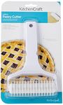 KitchenCraft Lattice Pastry Cutter Wheel, Plastic, White, 21 x 13 cm