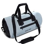 Oak Creek Waterproof Duffel Bag. 55L Roll Top with Covered Zipper Pocket. Dry Bag for Boating, Rafting, Fishing, Camping, Hiking and Motorcycling.