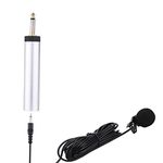 （Microphone ERYUE Mini Portable Wired Electret Condenser Lapel Clip-on Musical Instrument Mic Microphone for Guitar Sax Trumpet Violin Piano