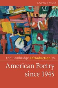 The Cambridge Introduction to American Poetry since 1945 (Cambridge Introductions to Literature)