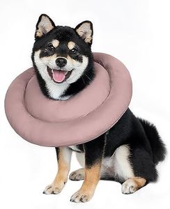 Elizabethan Collar for Medium Dogs & Cats - Soft, Adjustable, Post-Surgery Recovery Donut Collar