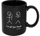 Funny Guy Mugs I've Got Your Back Ceramic Coffee Mug, Black, 11-Ounce